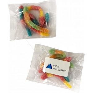 Branded Promotional gummi Sour worms