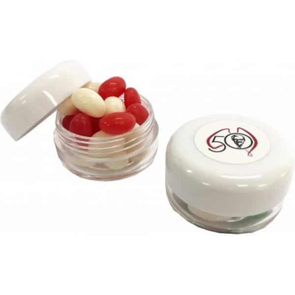 Branded Promotional White Lid Jelly Beans