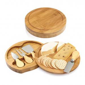 Branded Promotional Bamboo Cheese Set 5pc