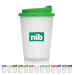 Branded Promotional reusable coffee cup with logo