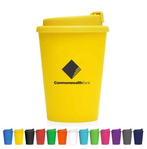 Branded Promotional Eco Coffee Cup Plastic Double Wall Cup2Go 356ml