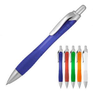 Branded Promotional Plastic Pen Ballpoint Frost Ruby