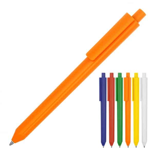 Branded Promotional Plastic Pen Ballpoint Matte Triangular Phoenix