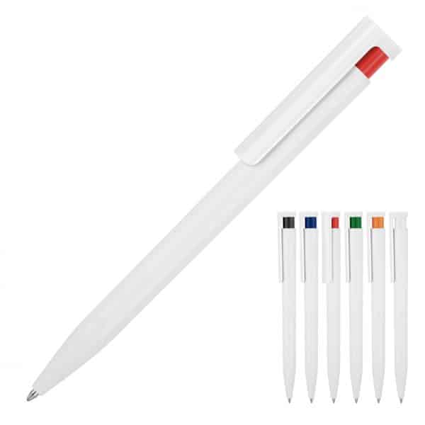 Branded Promotional Plastic Pen Ballpoint Coloured Accent Uno