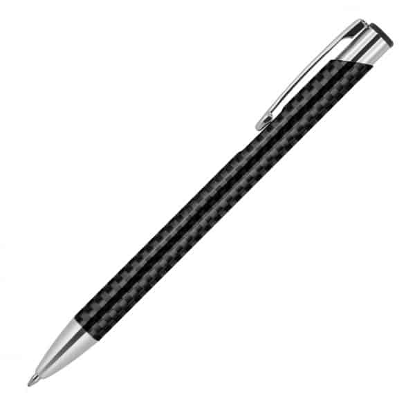 Branded Promotional Metal Pen Ballpoint Executive Carbon Fibre Julia