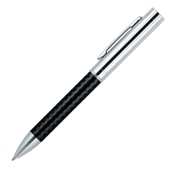 Branded Promotional Metal Pen Ballpoint Prestige Carbon Fibre Maya