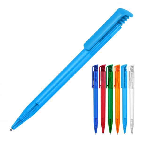 Branded Promotional Plastic Pen Ballpoint Transparent Tia