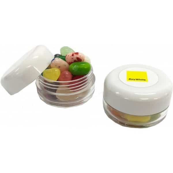 Branded Promotional Small Screw Cap Jar With Jelly Belly Jelly Beans
