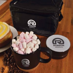 Branded Promotional Espresso Coffee Cup and Speaker Kit