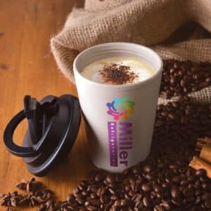 Branded Promotional Aroma Eco Cup / Handle Lid