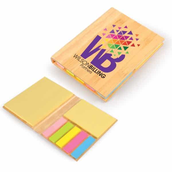 Branded Promotional Lumix Bamboo Sticky Notes