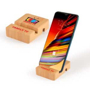 Branded Promotional Rascal Bamboo Tablet & Phone Stand