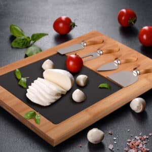 Branded Promotional Mosaic Bamboo Slate Cheese Board