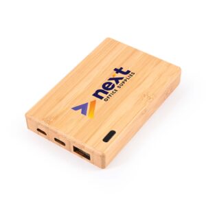 Branded Promotional Viper Bamboo Power Bank