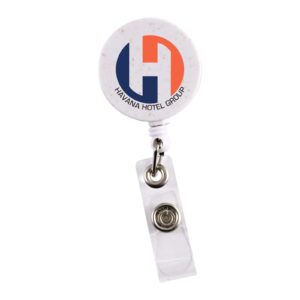 Branded Promotional Retractable Badge Holder Wheat Straw