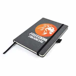 Branded Promotional Astro Hard Cover Recycled Leather Notebook