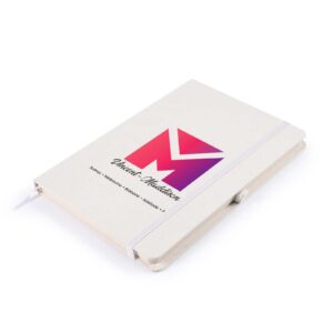 Branded Promotional Venture Snowy A5 Notebook