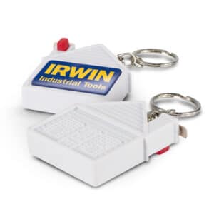 Branded Promotional House Tape Measure Key Ring