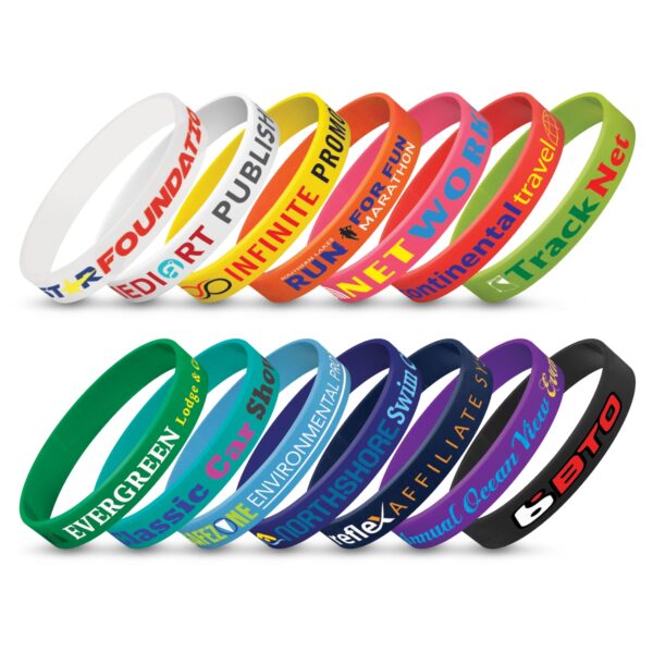 Branded Promotional Silicone Wrist Band - Indent