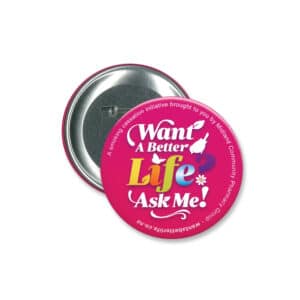 Branded Promotional Button Badge Round - 90mm