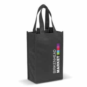 Branded Promotional Wine Tote Bag - Double