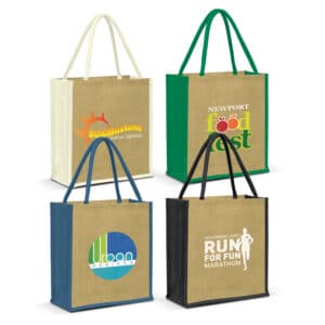Branded Promotional Lanza Jute Tote Bag