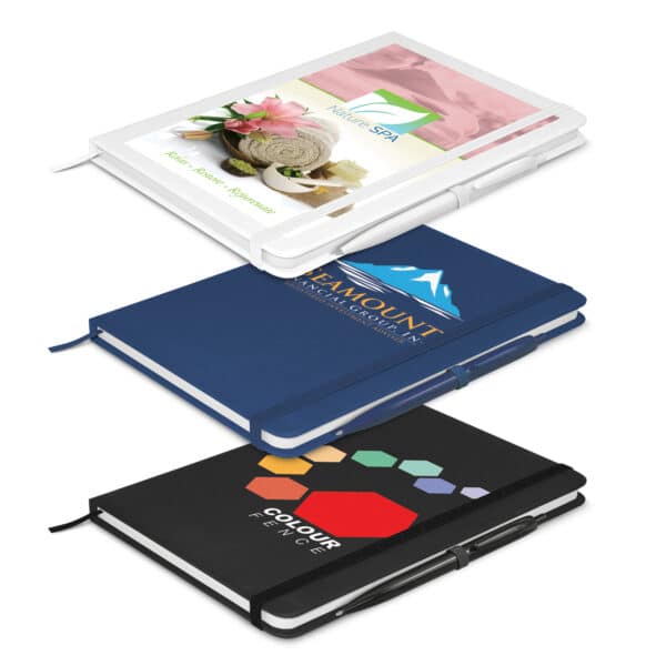 Branded Promotional Omega Notebook With Pen