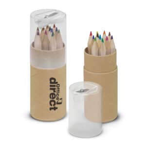 Branded Promotional Coloured Pencil Tube