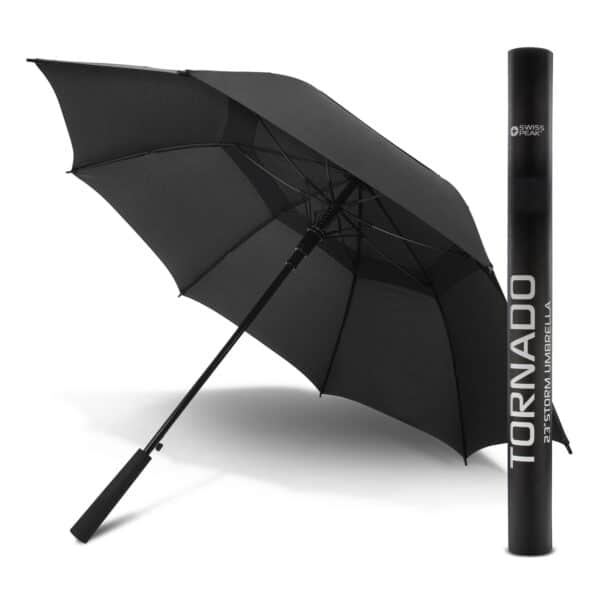 Branded Promotional Swiss Peak Tornado 58Cm Umbrella