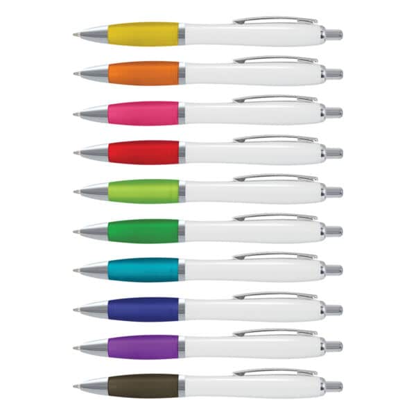 Branded Promotional Vistro Pen - White Barrel
