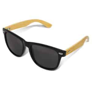 Branded Promotional Malibu Premium Sunglasses - Bamboo