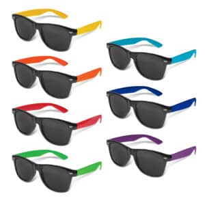 Branded Promotional Malibu Premium Sunglasses - Black Frame