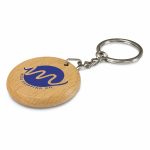 Branded Promotional Artisan Key Ring - Round