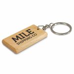 Branded Promotional Artisan Key Ring - Rectangle