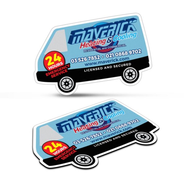 Branded Promotional Fridge Magnet 90 X 55Mm - Van Shape
