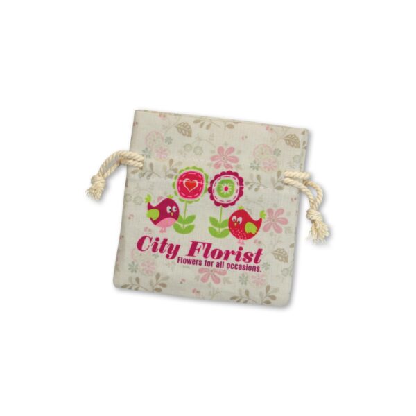 Branded Promotional Turin Cotton Gift Bag - Small