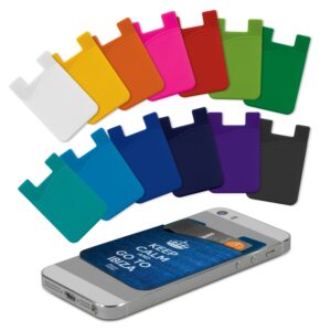 Branded Promotional Silicone Phone Wallet - Full Colour