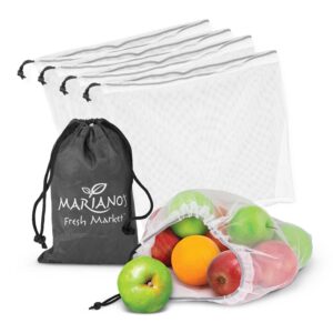 Branded Promotional Origin Produce Bags - Set Of 5