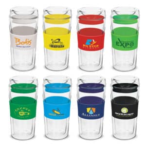 Branded Promotional Divino Double Wall Glass Cup