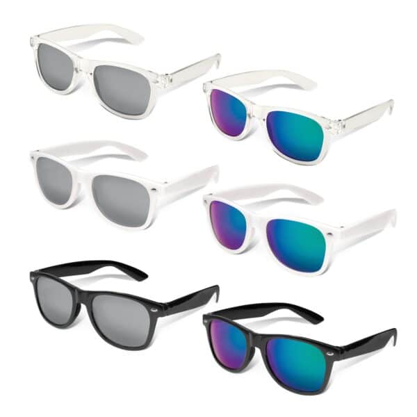Branded Promotional Malibu Premium Sunglasses - Mirror Lens