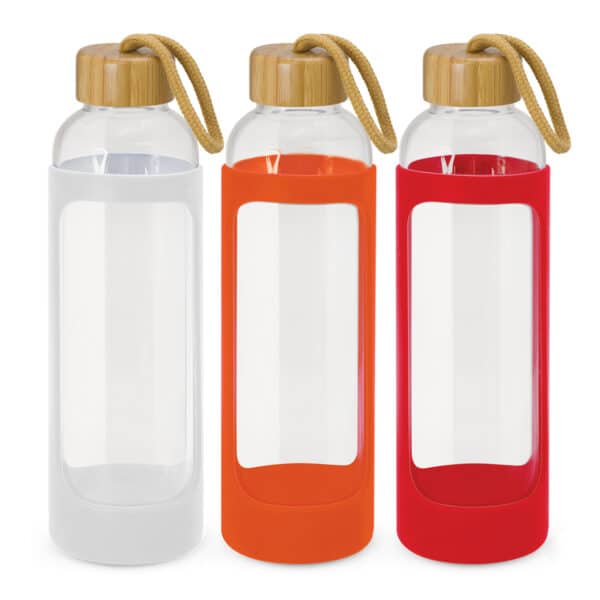 Branded Promotional Eden Glass Bottle - Silicone Sleeve