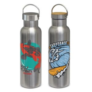 Branded Promotional Nomad Deco Vacuum Bottle - Stainless