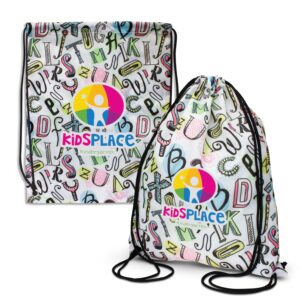 Branded Promotional Akron Drawstring Backpack