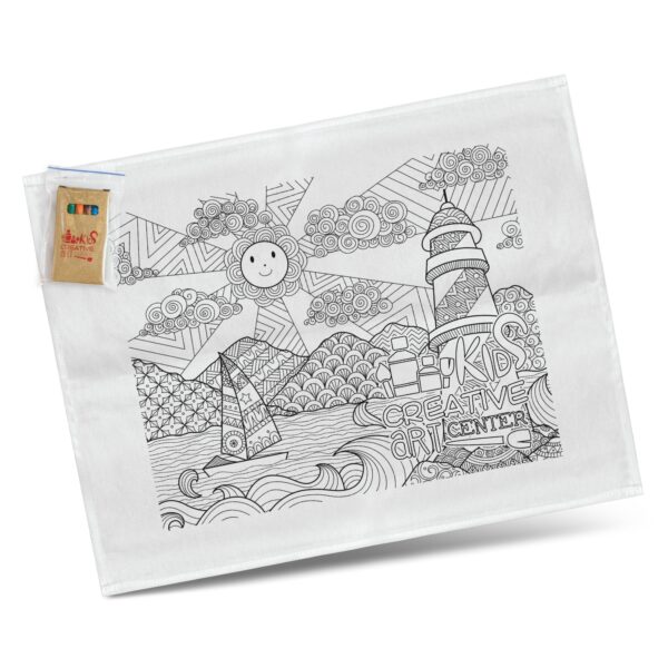 Branded Promotional Cotton Colouring Tea Towel