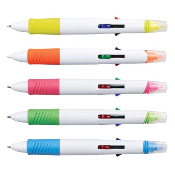 Branded Promotional Tetra Highlighter Pen