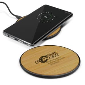Branded Promotional Bamboo 5W Wireless Charger