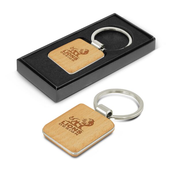 Branded Promotional Echo Key Ring - Square