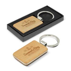 Branded Promotional Echo Key Ring - Rectangle