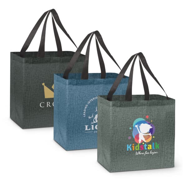 Branded Promotional City Shopper Heather Tote Bag