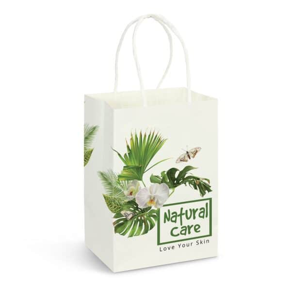 Branded Promotional Small Paper Carry Bag - Full Colour